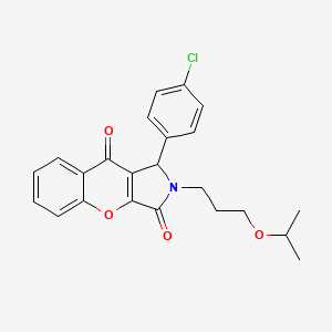 1-(4-Chlorophenyl)-2-[3-(propan-2-yloxy)propyl]-1,2-dihydrochromeno[2,3-c]pyrrole-3,9-dione