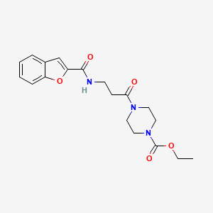 ethyl 4-[N-(1-benzofuran-2-ylcarbonyl)-beta-alanyl]piperazine-1-carboxylate