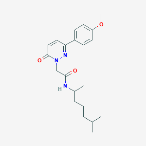 2-(3-(4-methoxyphenyl)-6-oxopyridazin-1(6H)-yl)-N-(6-methylheptan-2-yl)acetamide