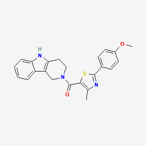 molecular formula C23H21N3O2S B11143329 [2-(4-methoxyphenyl)-4-methyl-1,3-thiazol-5-yl](1,3,4,5-tetrahydro-2H-pyrido[4,3-b]indol-2-yl)methanone 