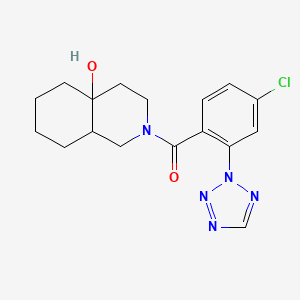 [4-chloro-2-(2H-tetrazol-2-yl)phenyl](4a-hydroxyoctahydroisoquinolin-2(1H)-yl)methanone