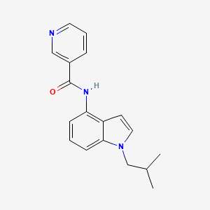 N-(1-isobutyl-1H-indol-4-yl)nicotinamide