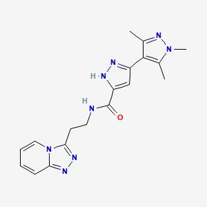 1',3',5'-trimethyl-N-[2-([1,2,4]triazolo[4,3-a]pyridin-3-yl)ethyl]-1'H,2H-3,4'-bipyrazole-5-carboxamide