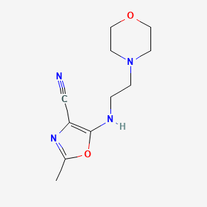 2-Methyl-5-{[2-(morpholin-4-yl)ethyl]amino}-1,3-oxazole-4-carbonitrile