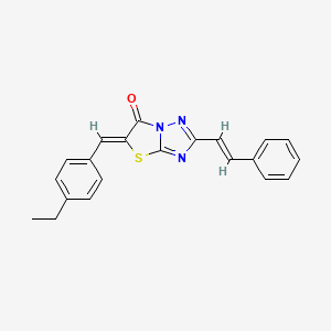 (5Z)-5-(4-ethylbenzylidene)-2-[(E)-2-phenylethenyl][1,3]thiazolo[3,2-b][1,2,4]triazol-6(5H)-one