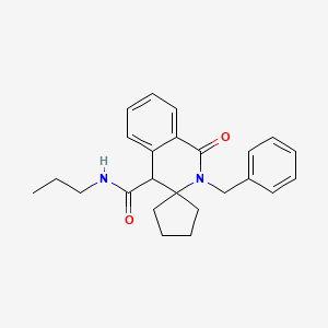 2'-benzyl-1'-oxo-N-propyl-1',4'-dihydro-2'H-spiro[cyclopentane-1,3'-isoquinoline]-4'-carboxamide