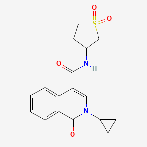 2-cyclopropyl-N-(1,1-dioxidotetrahydrothiophen-3-yl)-1-oxo-1,2-dihydroisoquinoline-4-carboxamide