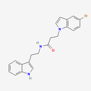 3-(5-bromo-1H-indol-1-yl)-N-[2-(1H-indol-3-yl)ethyl]propanamide