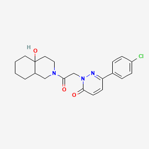 6-(4-chlorophenyl)-2-[2-(4a-hydroxyoctahydroisoquinolin-2(1H)-yl)-2-oxoethyl]pyridazin-3(2H)-one