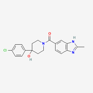 [4-(4-chlorophenyl)-4-hydroxypiperidin-1-yl](2-methyl-1H-benzimidazol-6-yl)methanone