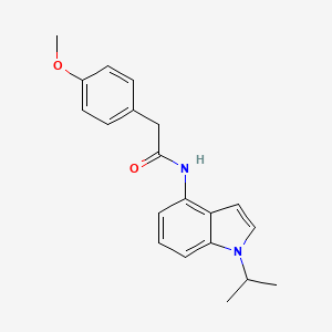 N-(1-isopropyl-1H-indol-4-yl)-2-(4-methoxyphenyl)acetamide