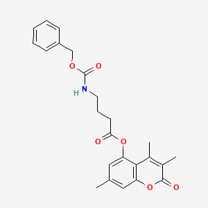 3,4,7-trimethyl-2-oxo-2H-chromen-5-yl 4-{[(benzyloxy)carbonyl]amino}butanoate