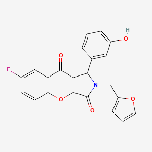 7-Fluoro-2-(furan-2-ylmethyl)-1-(3-hydroxyphenyl)-1,2-dihydrochromeno[2,3-c]pyrrole-3,9-dione