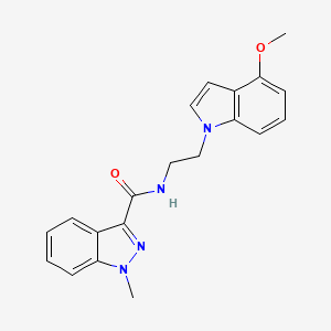 N-[2-(4-methoxy-1H-indol-1-yl)ethyl]-1-methyl-1H-indazole-3-carboxamide