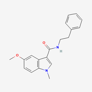 molecular formula C19H20N2O2 B11143764 5-methoxy-1-methyl-N-phenethyl-1H-indole-3-carboxamide 