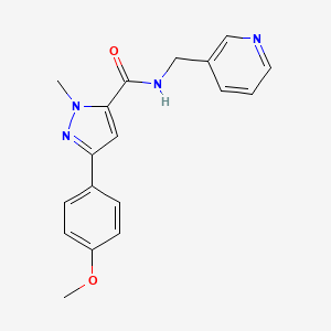 3-(4-methoxyphenyl)-1-methyl-N-(3-pyridylmethyl)-1H-pyrazole-5-carboxamide