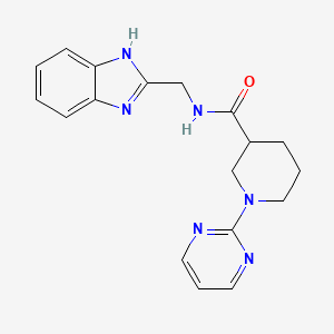 N-(1H-1,3-benzimidazol-2-ylmethyl)-1-(2-pyrimidinyl)-3-piperidinecarboxamide