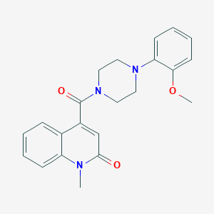 4-{[4-(2-methoxyphenyl)piperazino]carbonyl}-1-methyl-2(1H)-quinolinone