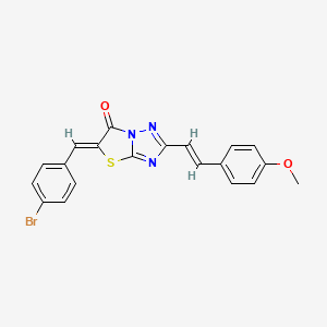 (5Z)-5-(4-bromobenzylidene)-2-[(E)-2-(4-methoxyphenyl)ethenyl][1,3]thiazolo[3,2-b][1,2,4]triazol-6(5H)-one