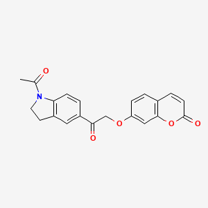 7-[2-(1-acetyl-2,3-dihydro-1H-indol-5-yl)-2-oxoethoxy]-2H-chromen-2-one