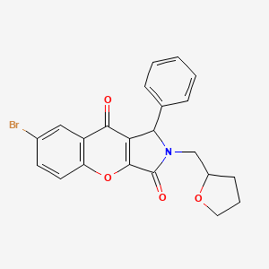 7-Bromo-1-phenyl-2-(tetrahydrofuran-2-ylmethyl)-1,2-dihydrochromeno[2,3-c]pyrrole-3,9-dione