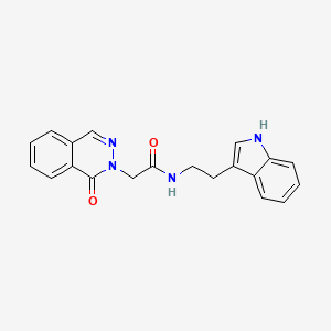 molecular formula C20H18N4O2 B11144044 N-[2-(1H-indol-3-yl)ethyl]-2-(1-oxophthalazin-2(1H)-yl)acetamide 