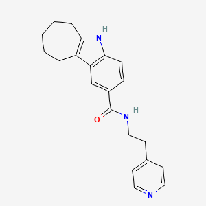 N-[2-(4-pyridyl)ethyl]-5,6,7,8,9,10-hexahydrocyclohepta[b]indole-2-carboxamide