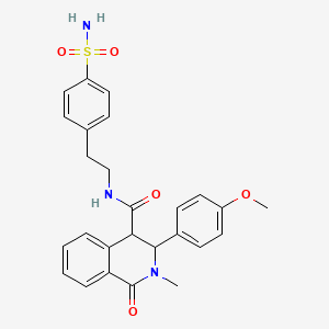 N~4~-[4-(aminosulfonyl)phenethyl]-3-(4-methoxyphenyl)-2-methyl-1-oxo-1,2,3,4-tetrahydro-4-isoquinolinecarboxamide