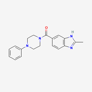 (2-methyl-1H-benzimidazol-6-yl)(4-phenylpiperazin-1-yl)methanone