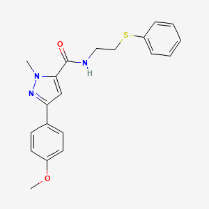 3-(4-methoxyphenyl)-1-methyl-N-[2-(phenylsulfanyl)ethyl]-1H-pyrazole-5-carboxamide