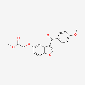 Methyl ({3-[(4-methoxyphenyl)carbonyl]-1-benzofuran-5-yl}oxy)acetate