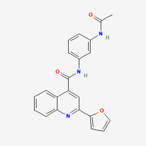 N-[3-(acetylamino)phenyl]-2-(2-furyl)-4-quinolinecarboxamide