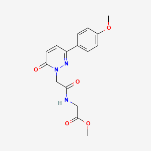 methyl 2-({2-[3-(4-methoxyphenyl)-6-oxo-1(6H)-pyridazinyl]acetyl}amino)acetate