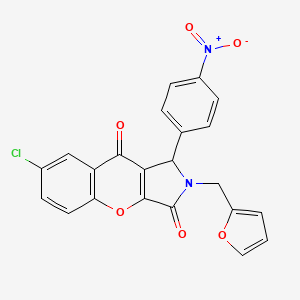 7-Chloro-2-(furan-2-ylmethyl)-1-(4-nitrophenyl)-1,2-dihydrochromeno[2,3-c]pyrrole-3,9-dione