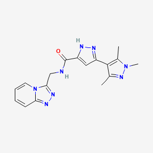 1',3',5'-trimethyl-N-([1,2,4]triazolo[4,3-a]pyridin-3-ylmethyl)-1'H,2H-3,4'-bipyrazole-5-carboxamide