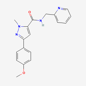 3-(4-methoxyphenyl)-1-methyl-N-(2-pyridylmethyl)-1H-pyrazole-5-carboxamide