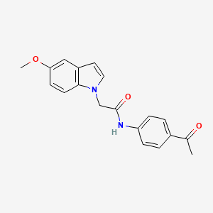 N-(4-acetylphenyl)-2-(5-methoxy-1H-indol-1-yl)acetamide