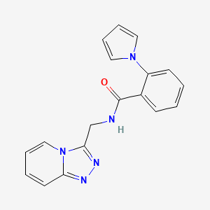 2-(1H-pyrrol-1-yl)-N-([1,2,4]triazolo[4,3-a]pyridin-3-ylmethyl)benzamide