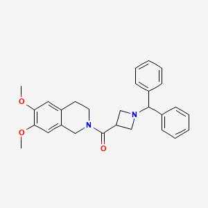 (1-benzhydryl-3-azetanyl)[6,7-dimethoxy-3,4-dihydro-2(1H)-isoquinolinyl]methanone