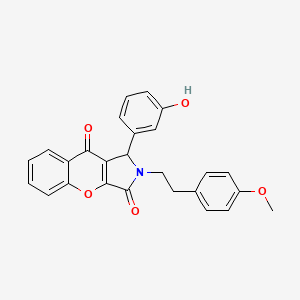 1-(3-Hydroxyphenyl)-2-[2-(4-methoxyphenyl)ethyl]-1,2-dihydrochromeno[2,3-c]pyrrole-3,9-dione