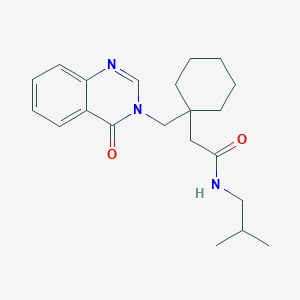 molecular formula C21H29N3O2 B11144330 N-isobutyl-2-(1-{[4-oxo-3(4H)-quinazolinyl]methyl}cyclohexyl)acetamide 