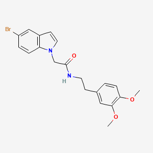 2-(5-bromo-1H-indol-1-yl)-N-[2-(3,4-dimethoxyphenyl)ethyl]acetamide