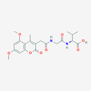 N-[(5,7-dimethoxy-4-methyl-2-oxo-2H-chromen-3-yl)acetyl]glycyl-D-valine