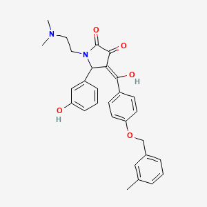 1-[2-(dimethylamino)ethyl]-3-hydroxy-5-(3-hydroxyphenyl)-4-({4-[(3-methylbenzyl)oxy]phenyl}carbonyl)-1,5-dihydro-2H-pyrrol-2-one