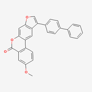 10-(4-biphenylyl)-3-methoxy-5H-benzo[c]furo[3,2-g]chromen-5-one