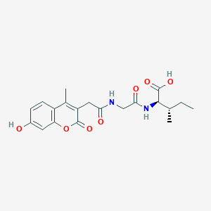 N-[(7-hydroxy-4-methyl-2-oxo-2H-chromen-3-yl)acetyl]glycyl-D-isoleucine