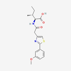 N-{[2-(3-methoxyphenyl)-1,3-thiazol-4-yl]acetyl}-L-isoleucine