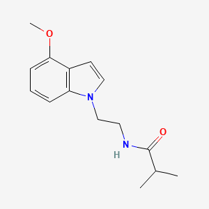 N-[2-(4-methoxy-1H-indol-1-yl)ethyl]-2-methylpropanamide