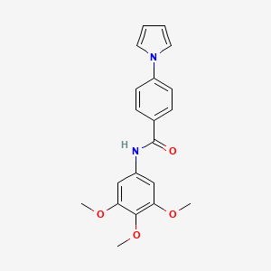 molecular formula C20H20N2O4 B11144493 4-(1H-pyrrol-1-yl)-N-(3,4,5-trimethoxyphenyl)benzamide 