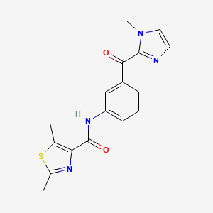 2,5-dimethyl-N-{3-[(1-methyl-1H-imidazol-2-yl)carbonyl]phenyl}-1,3-thiazole-4-carboxamide